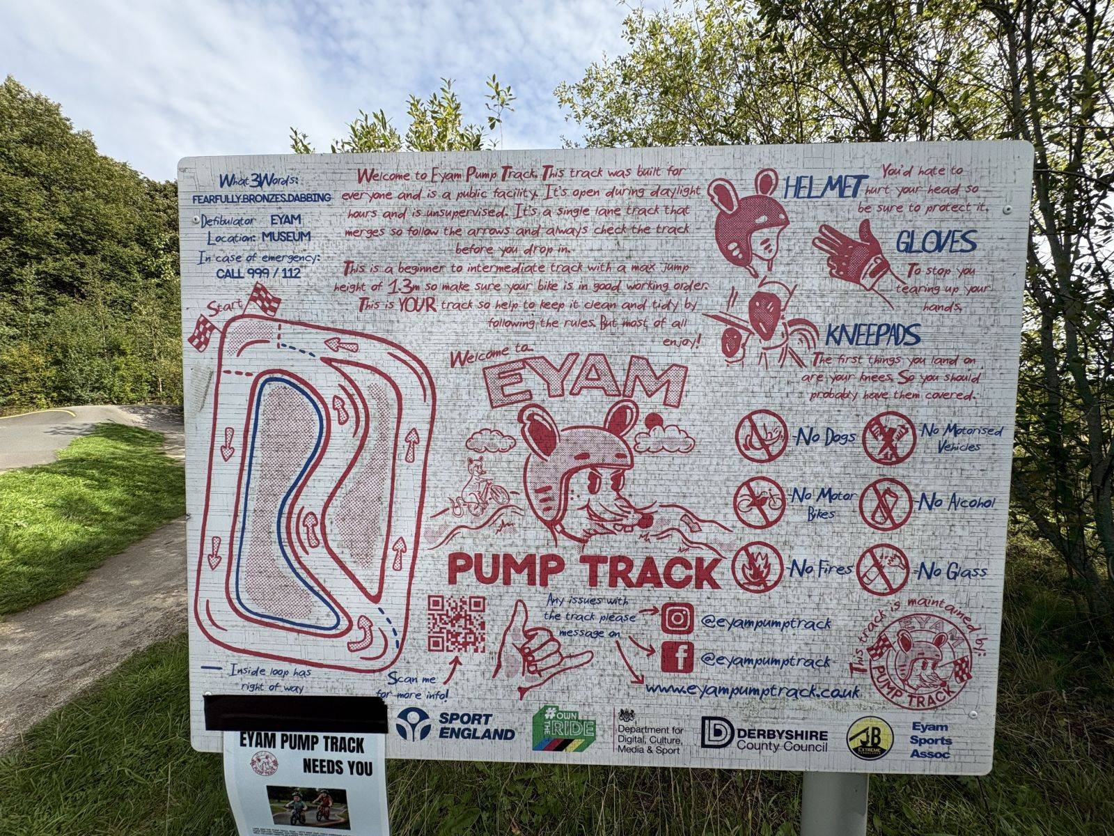 Eyam pump track community image