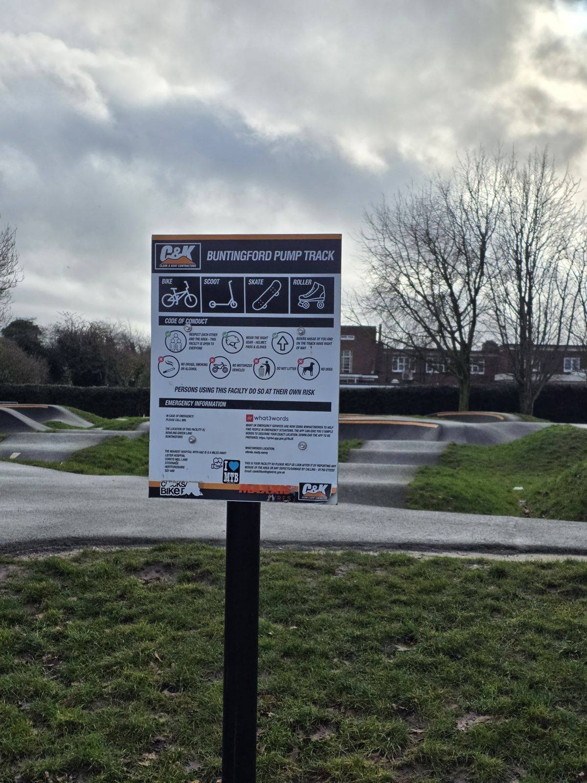 Buntingford pump track community image